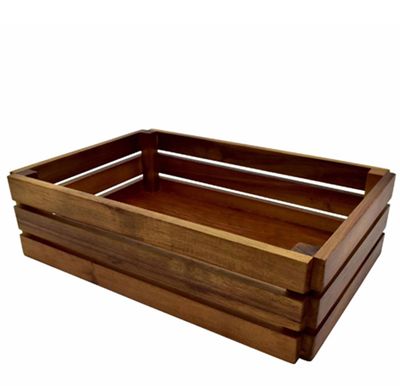 Acacia Presentation Crate 32X22 cm