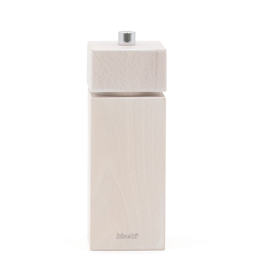 Bisetti Salt Mill Square White 16.5 cm