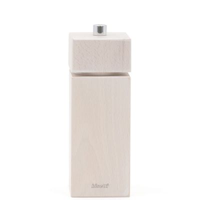 Bisetti Salt Mill Square White 16.5 cm