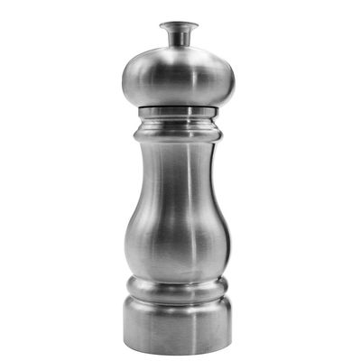 Bisetti Salt Mill Panarea Brushed Steel 17 cm
