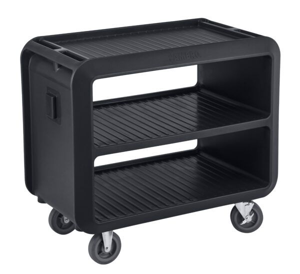 SERVICE CART PRO HEAVY DUTY 2 TIER 105CM L X 60CM W X 94CM H BLACK