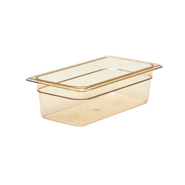 HIGH HEAT 1/3 GN FOODPAN AMBER 100MM