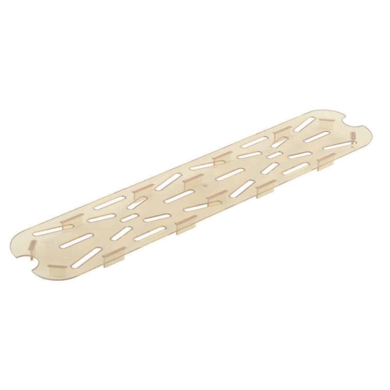 HIGH HEAT DRAIN SHELF AMBER FOR 1/2 LONG PANS