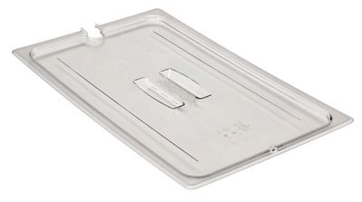 POLYCARBONATE CLEAR LID WITH HANDLE – NOTCHED – FOR 1/1 PANS