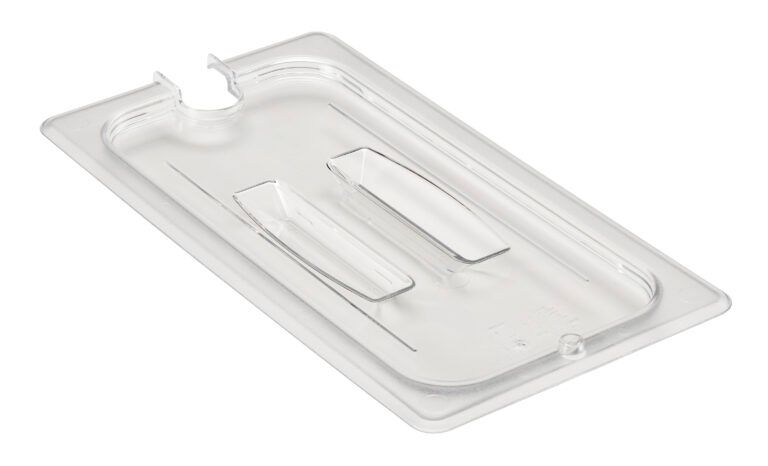 POLYCARBONATE CLEAR LID WITH HANDLE – NOTCHED – FOR 1/3 PANS