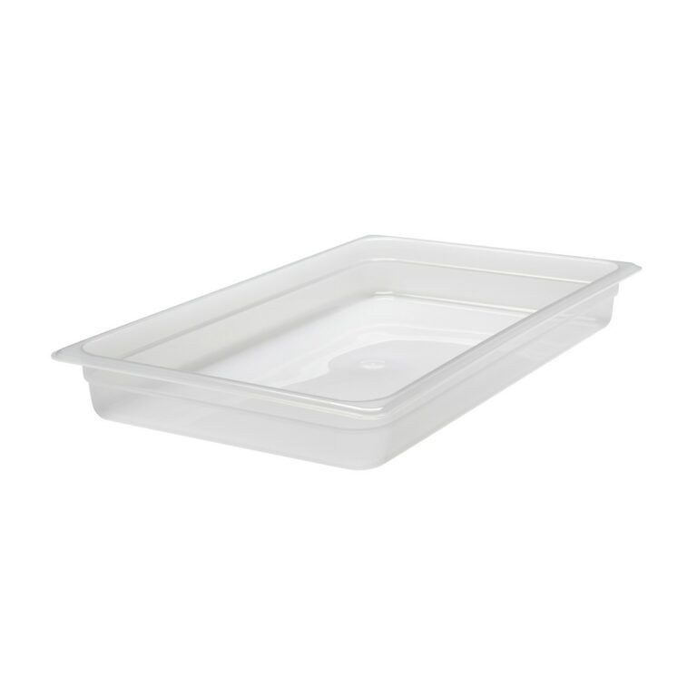 POLYPROPYLENE GN 1/1 FOODPAN TRANSLUSCENT 100MM
