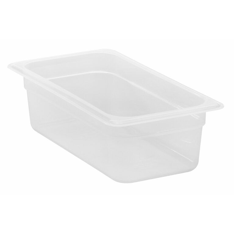 POLYPROPYLENE GN 1/2 FOODPAN TRANSLUSCENT 65MM
