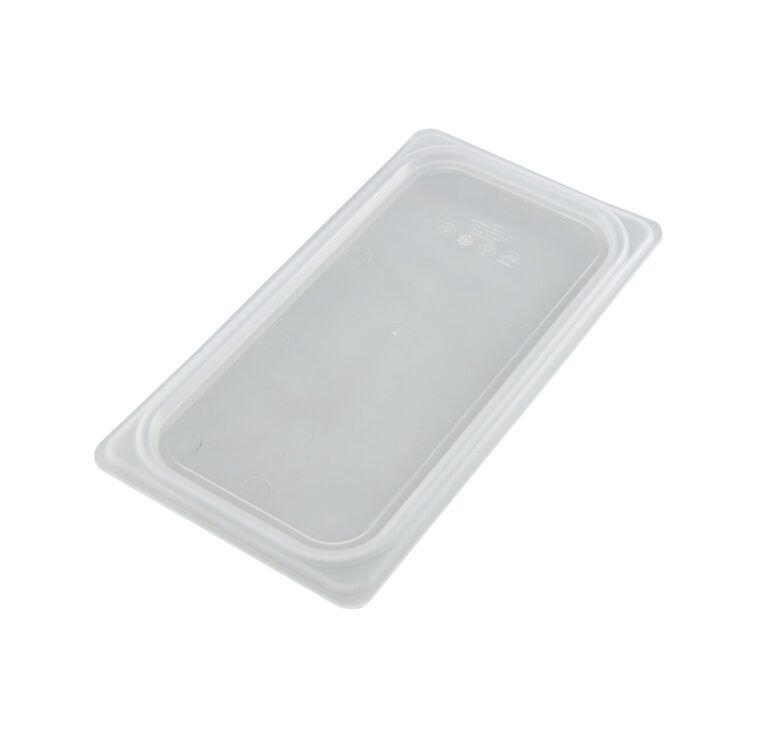 POLYPROPYLENE TRANSLUCENT SNAP ON SEAL COVER FOR 1/3 PANS