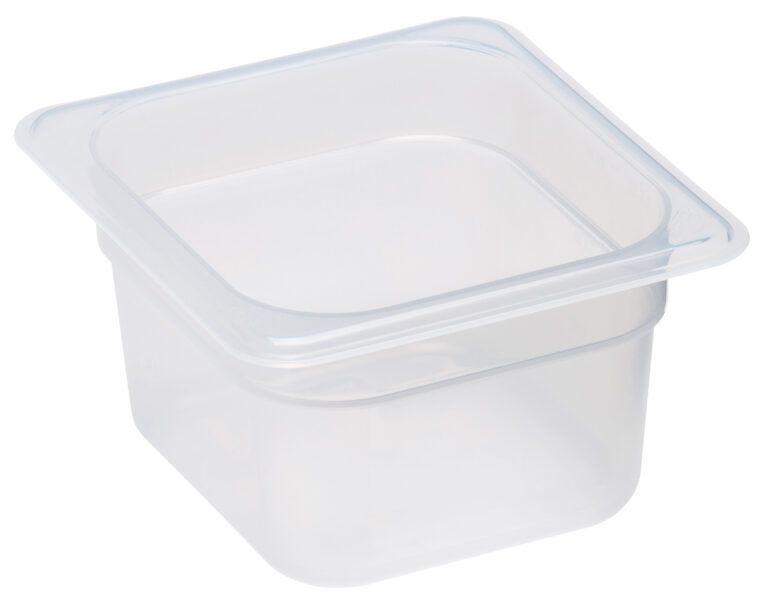 POLYPROPYLENE GN 1/6 FOODPAN TRANSLUSCENT 100M