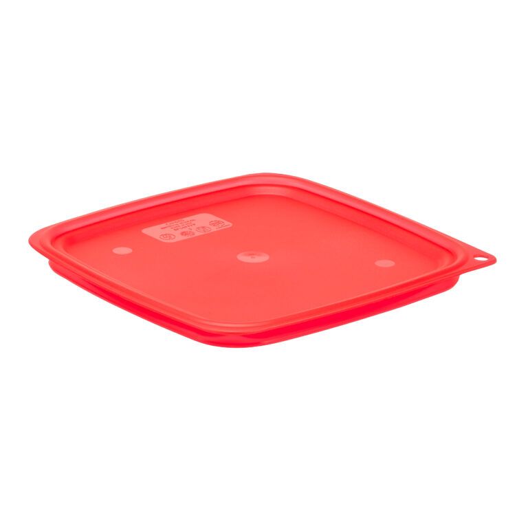 SQUARE CONTAINER COVER 6 &amp; 8 LT SQUARES (RED)