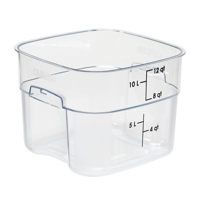 SQUARE POLYCARBONATE STORAGE CONTAINER CLEAR