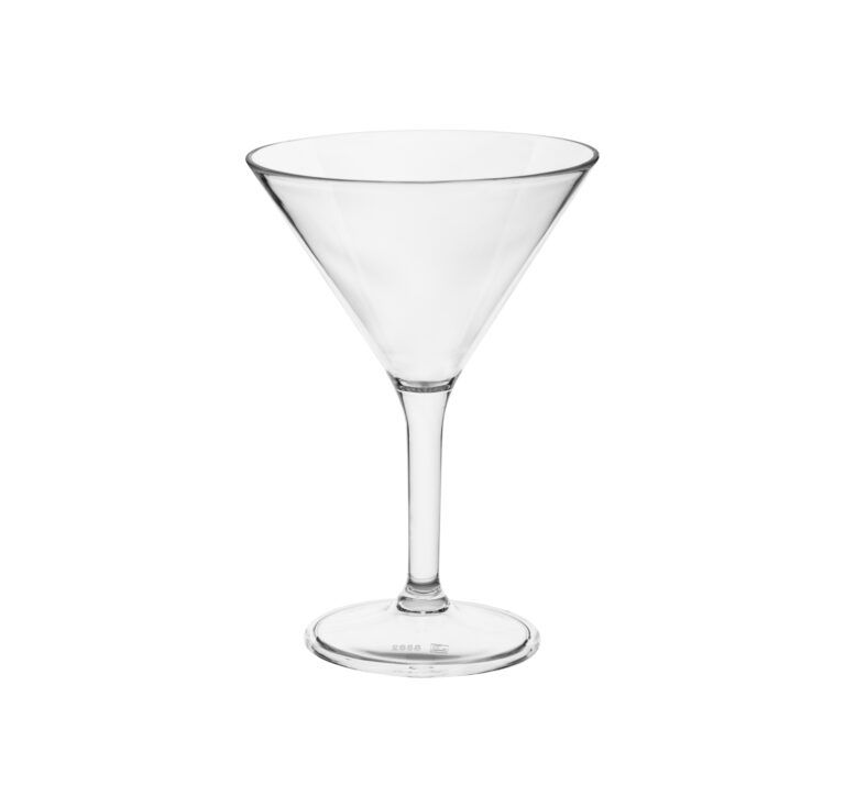 GLASSWARE POLYCARBONATE – MARTINI CUP 280ML (6)
