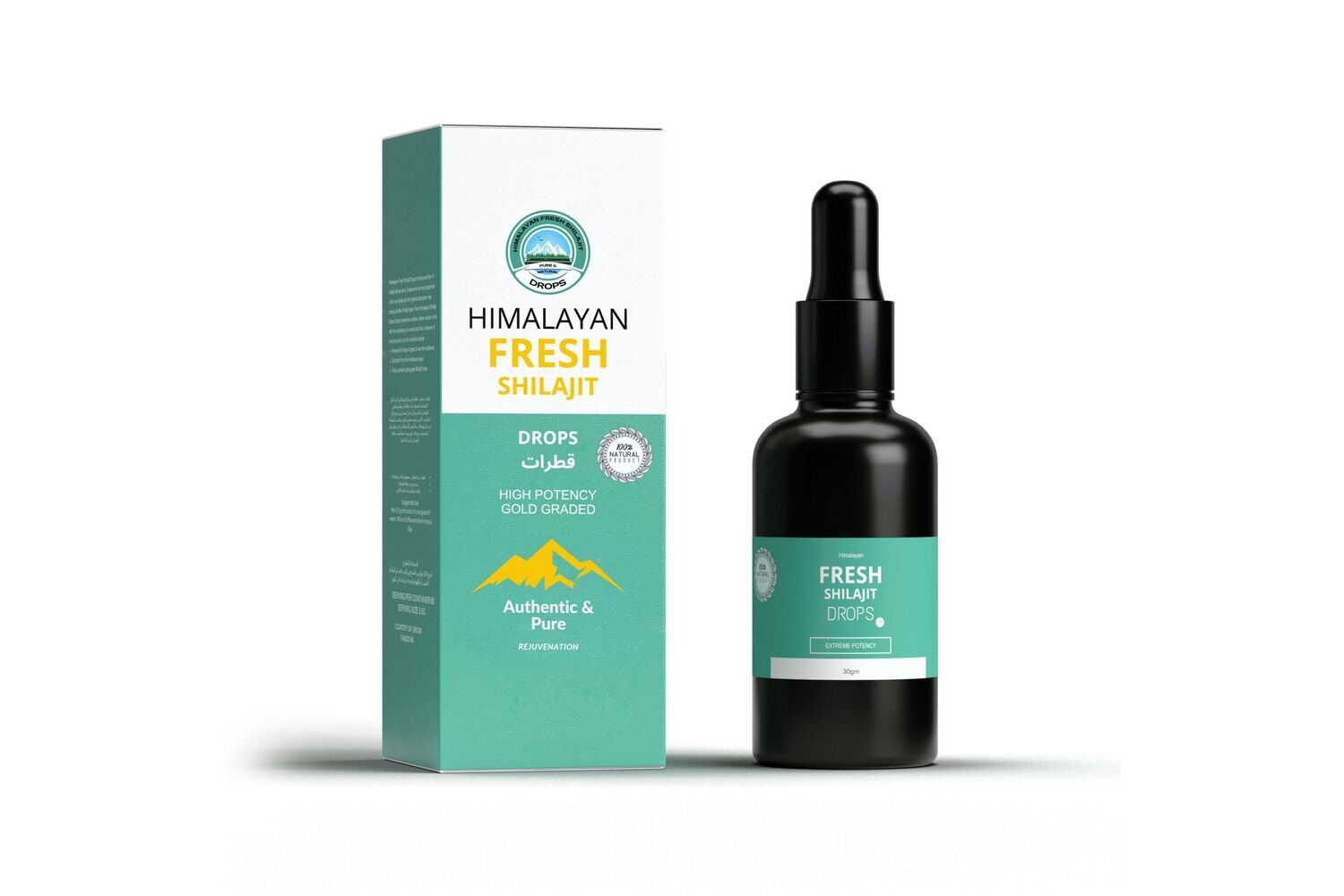Himalayan Fresh Shilajit Drops | 30 ML | Organic | Purified | 5 Packs