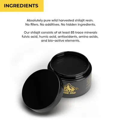 prime gold shilajit ingredients.