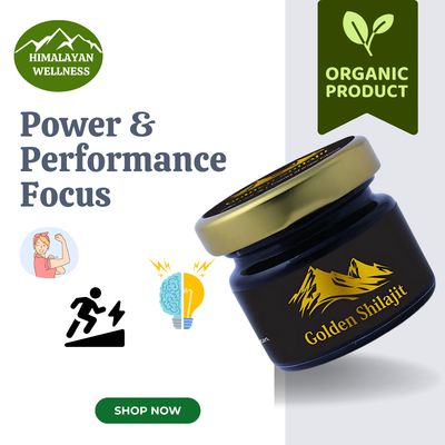 &quot;Powerful Golden Shilajit - Boosts Endurance, Strength &amp; Stamina&quot;

