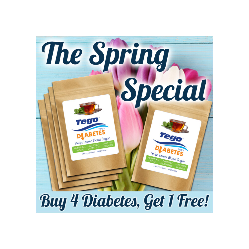 Tego "Diabetes" SPECIAL OFFER, Quantity: 4 pk + 1 FREE
