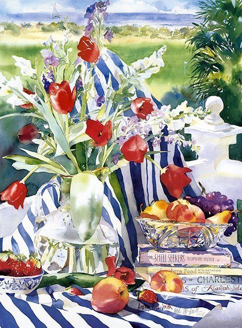 "Beach and Bounty" by Charleston artist Amelia Rose Smith.