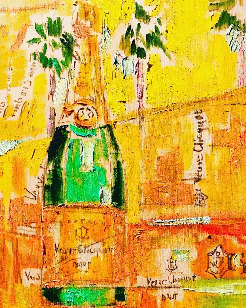 "Veuve Palms" by Danielle Cather-Cohen