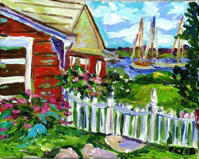 "Nantucket Cottage" by Becca