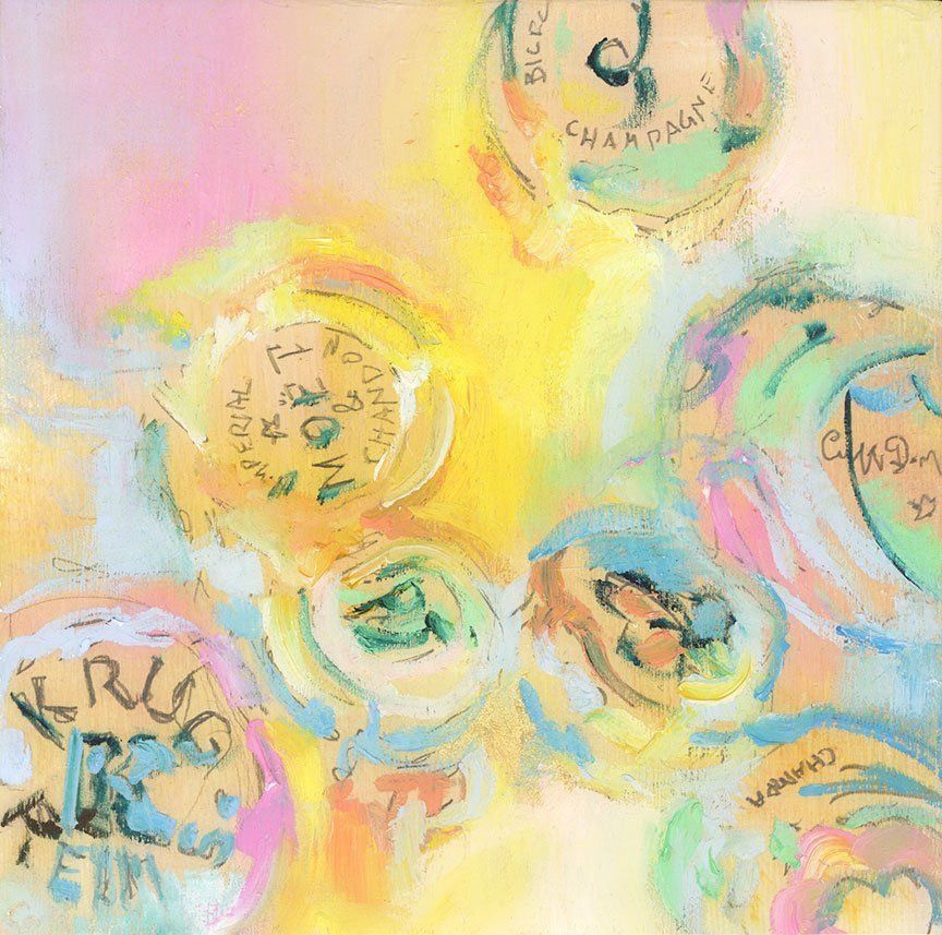 "Raining Champagne" by Danielle Cather-Cohen