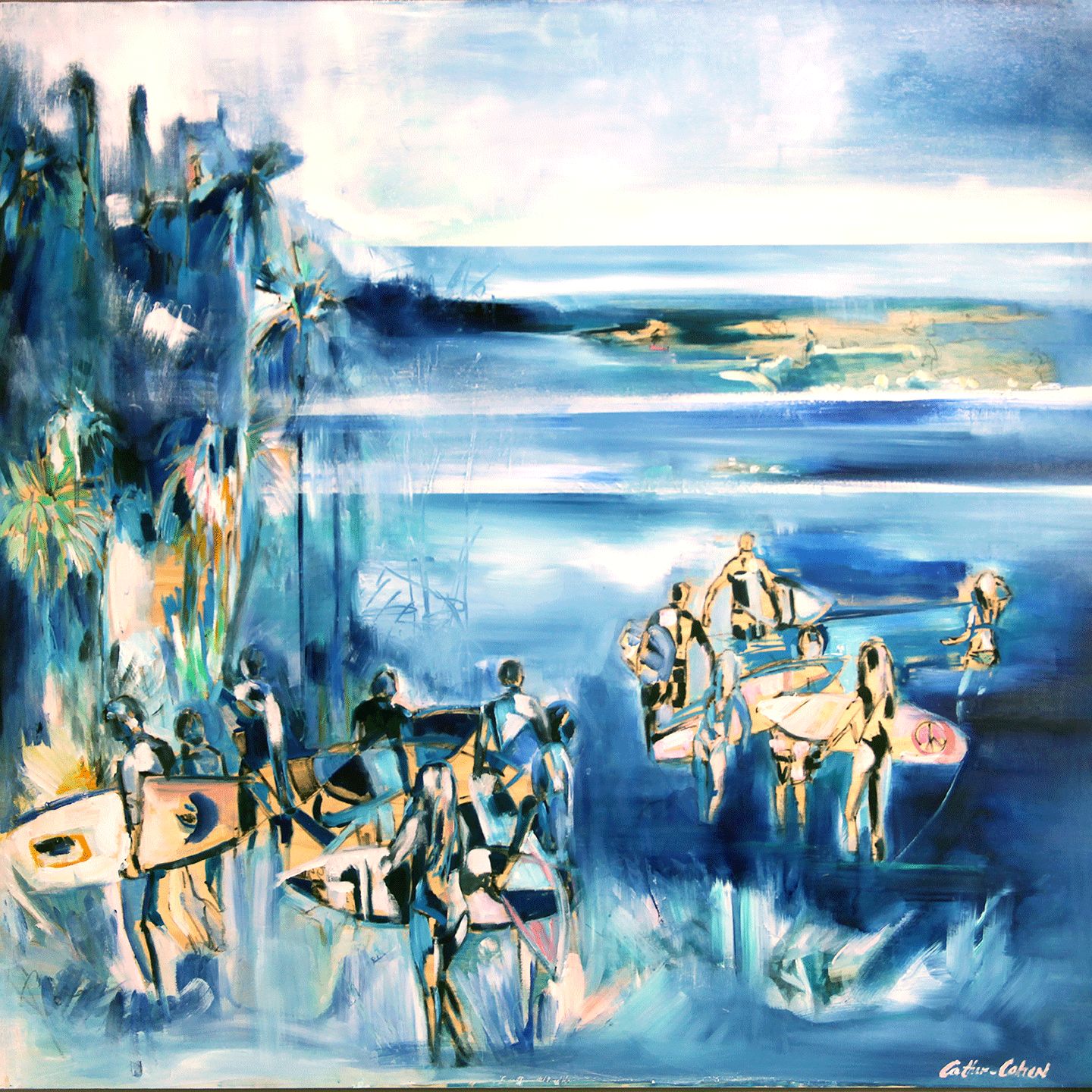 "Cali-Blue" by Danielle Cather-Cohen