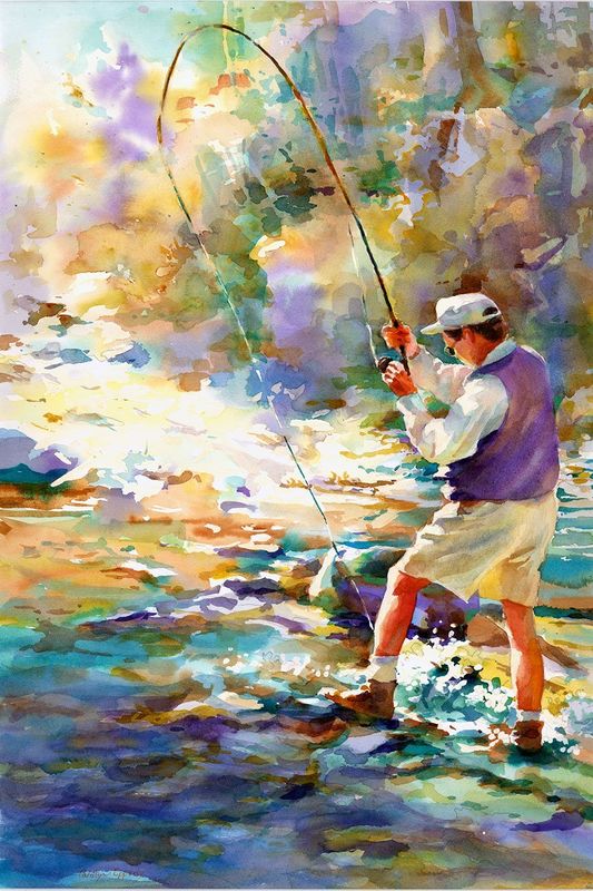 "Stream Fishing" by Carolyn Epperly