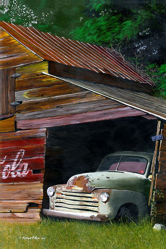 "Antique Auto and Barn" by Richard F. Rose