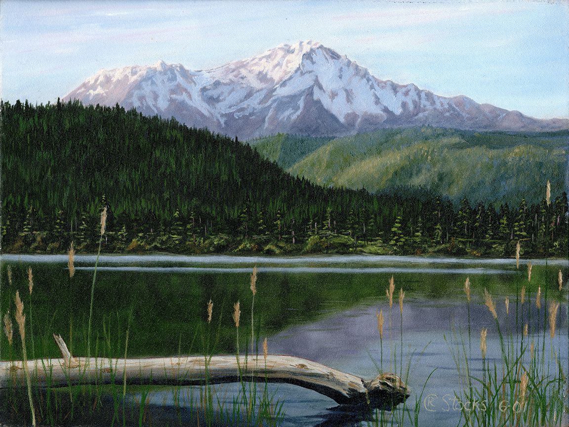 "View of Mt. Shasta" by Charles Stocks