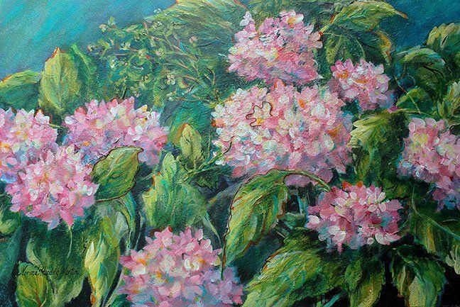 "Pink Hydrangea" by Norma Martin