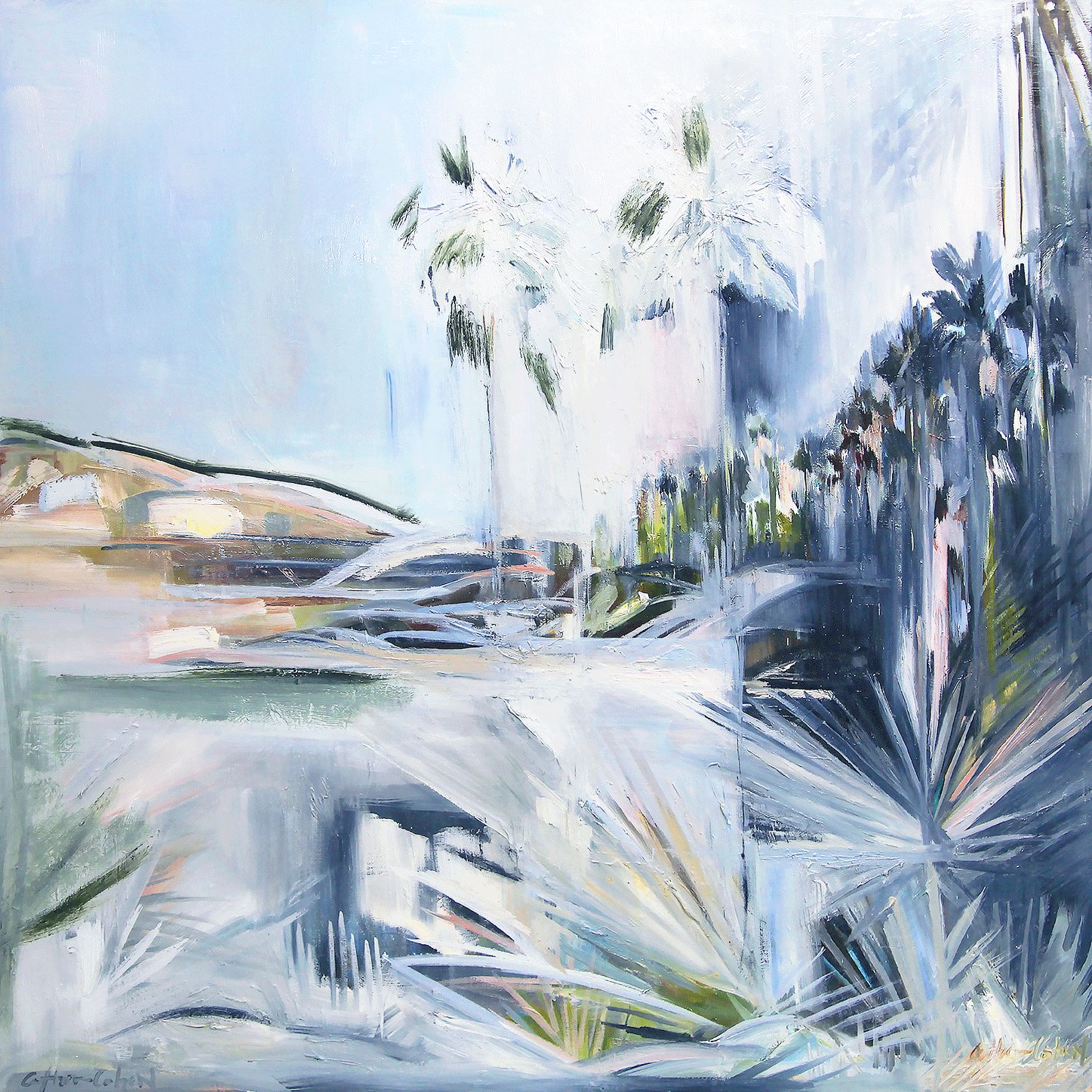 "Twin Palms"  by Danielle Cather-Cohen
