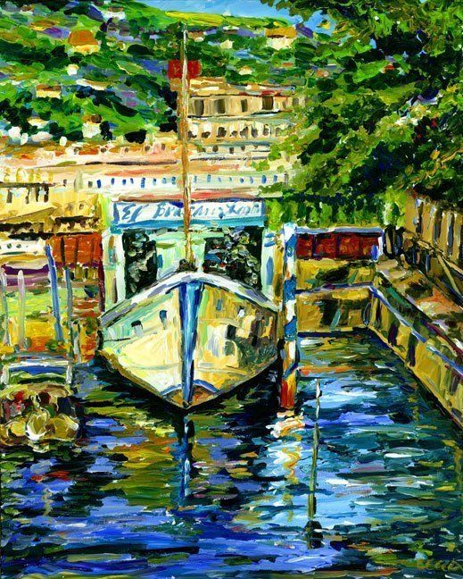 "Sailboat in Canal" by Becca