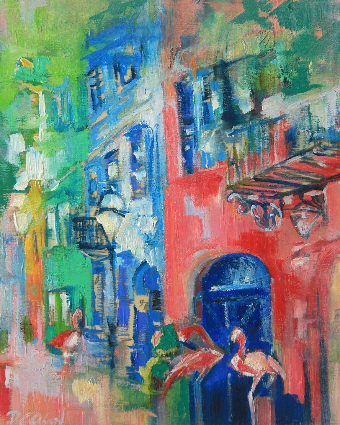 "Charleston Flamingos" by Danielle Cather-Cohen