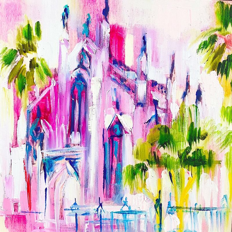 "Pink Huguenot" by Danielle Cather-Cohen