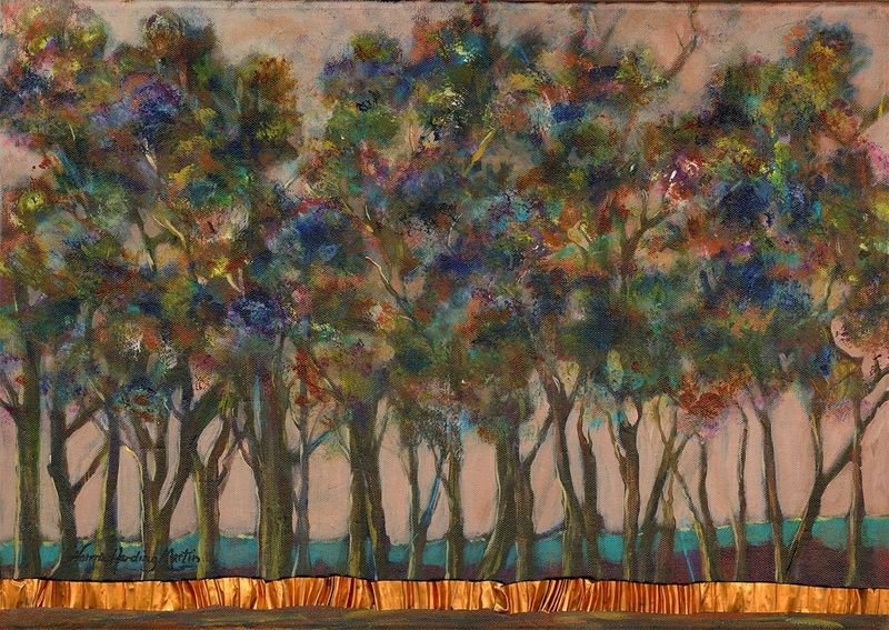 "Copper Branded Trees" by Norma Martin