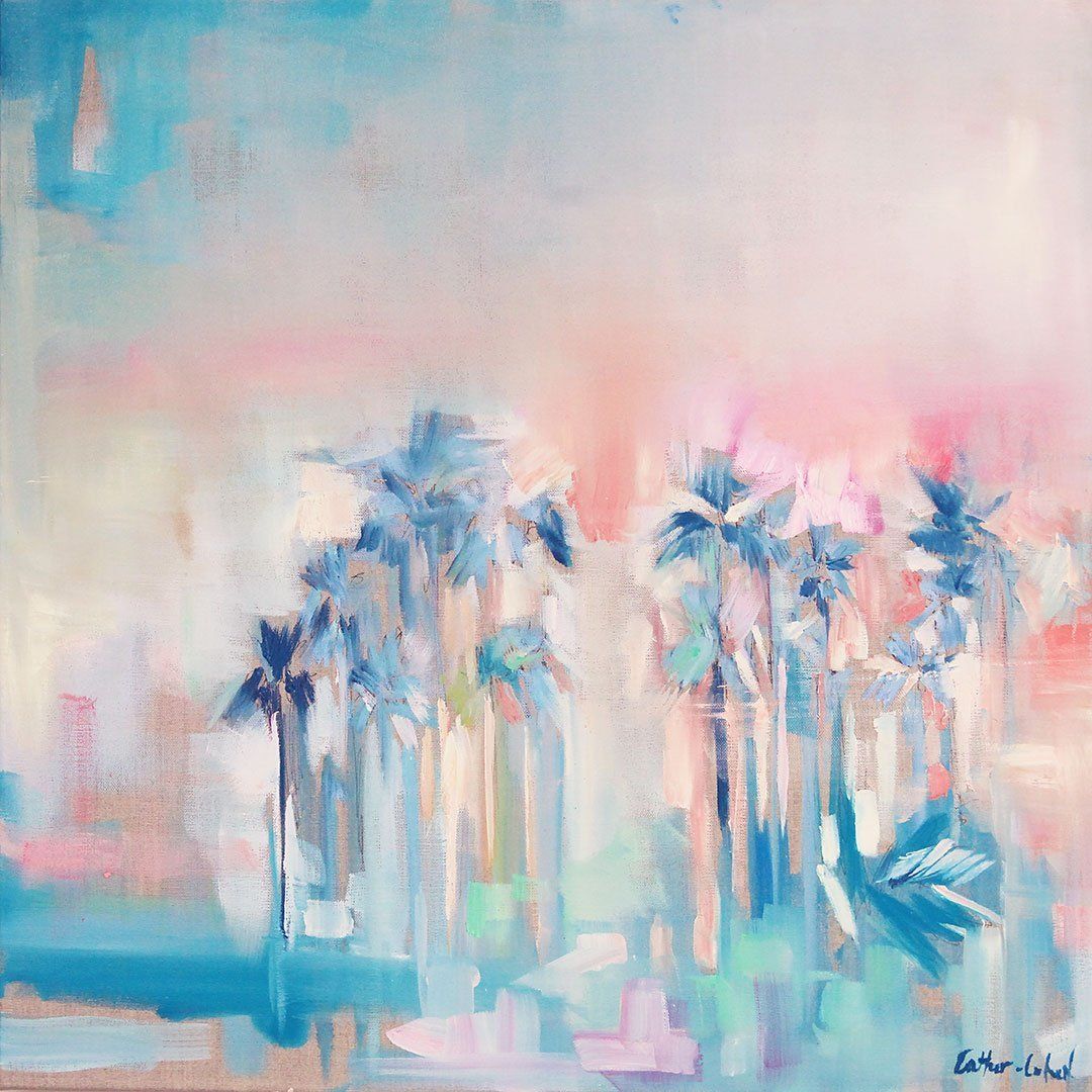 "Peachy Palms" by Danielle Cather-Cohen