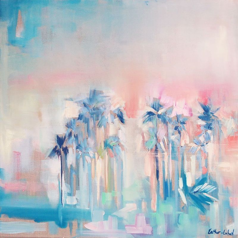 "Peachy Palms" by Danielle Cather-Cohen