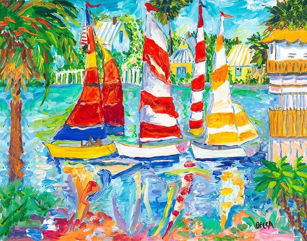 "Colorful Sails" by Becca