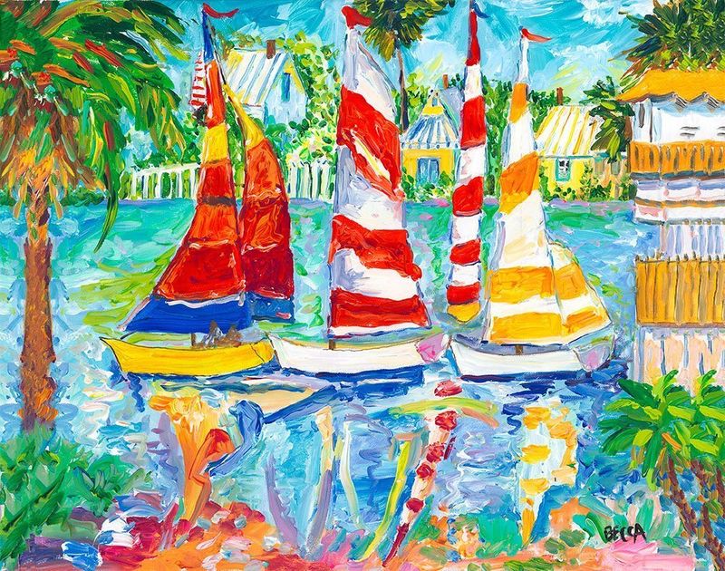 "Colorful Sails" by Becca