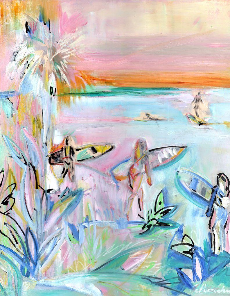 "Surfs Up 018" by Danielle Cather-Cohen