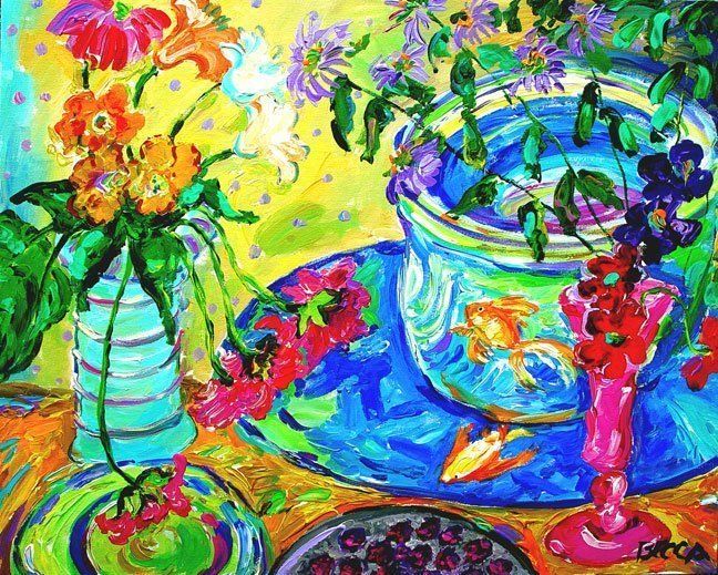"Vase and Goldfish" by Becca