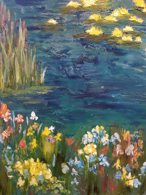 "Lily Pond" by Monica Wells