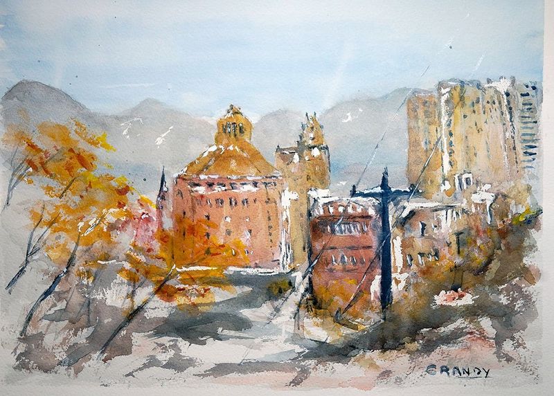 "Asheville in Snow" by Andrew Mance