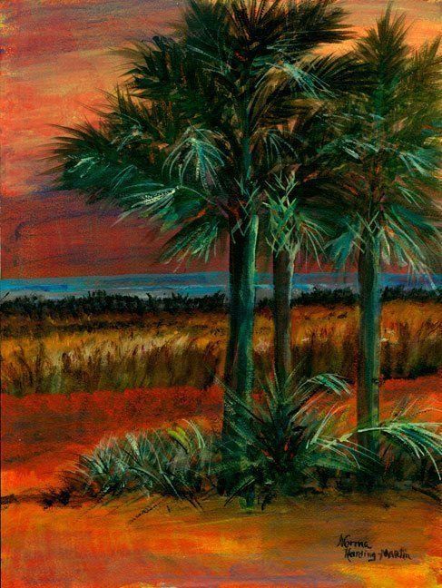 "Three Palms" by Norma Martin