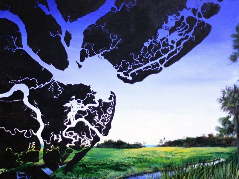 "Lowcountry Marsh Map" by Seth Kimble