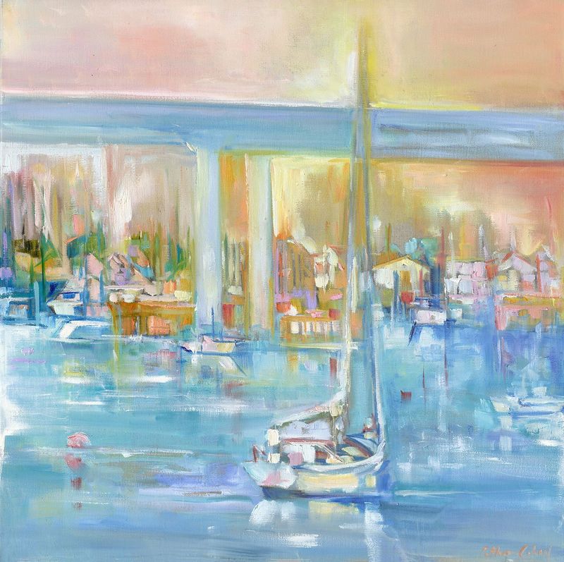 "Yacht day"  by Danielle Cather-Cohen