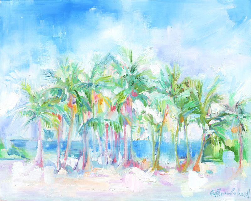 "Beach Palms" by Danielle Cather-Cohen