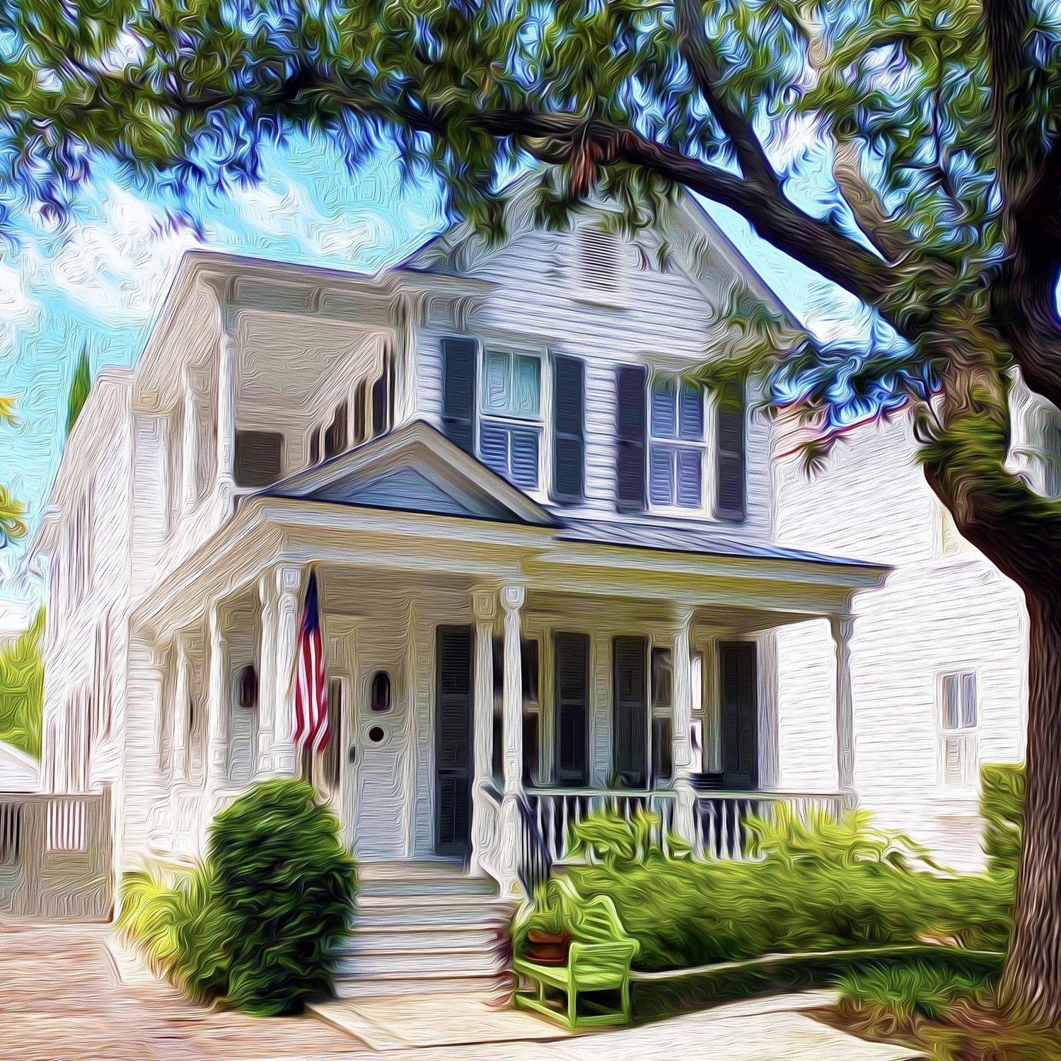 "Green Bench" by Mark Baratto