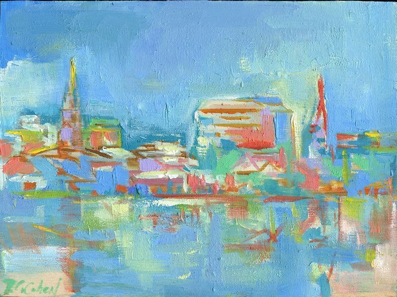 "Blue Harbor Flash" by Danielle Cather-Cohen