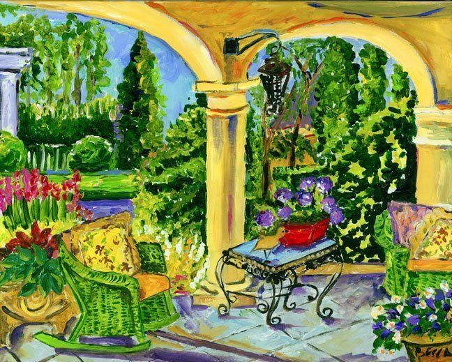 "Porch with Column" by Becca