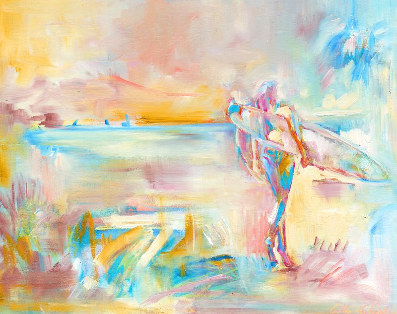 "Surfs Up 0011" by Danielle Cather-Cohen